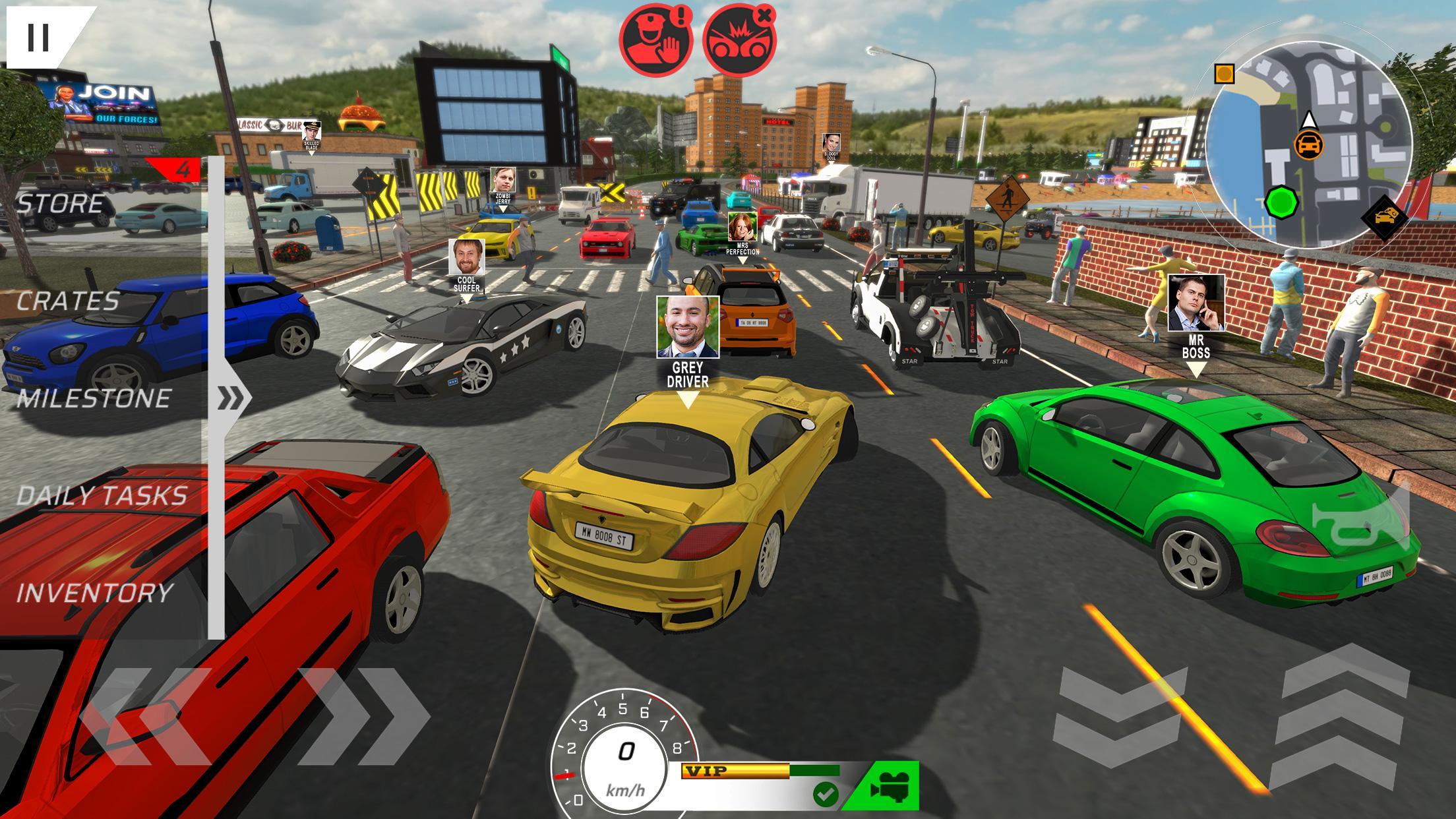 Screenshot 1 of कार ड्राइवर्स ऑनलाइन: फन सिटी 1.30