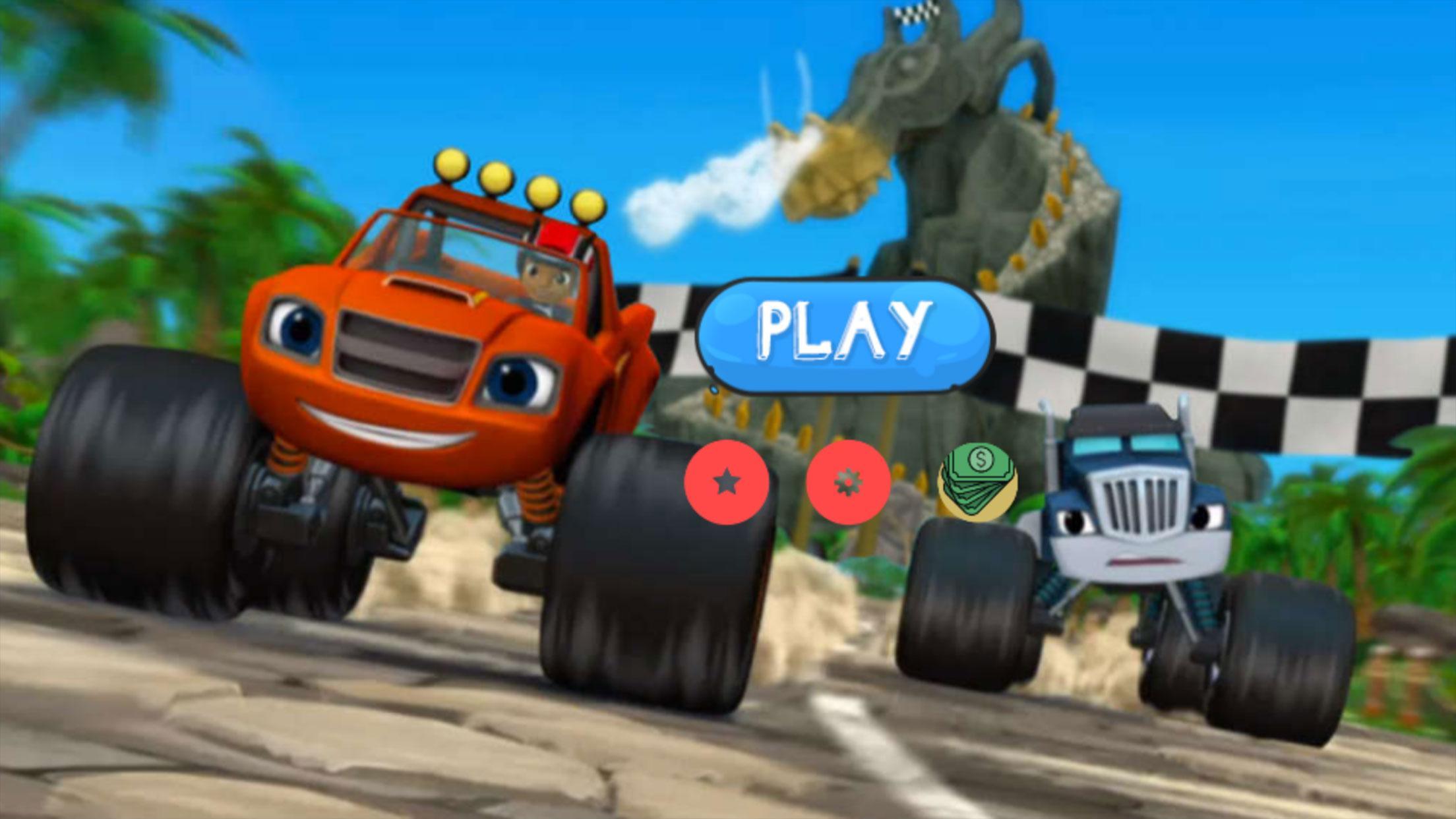 Screenshot of Blaze Monster Truck Machins Race 2018