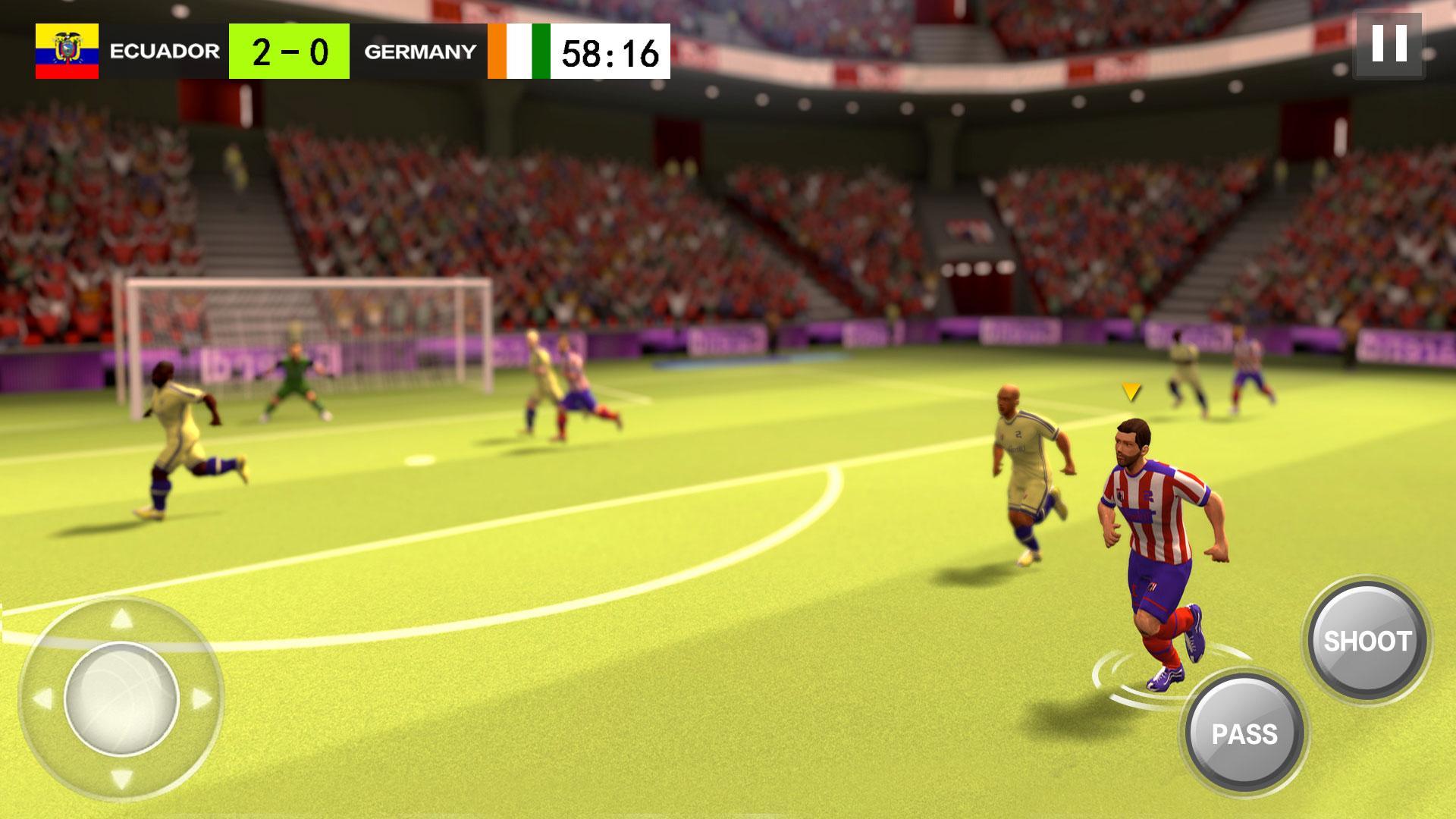 Screenshot of Football Hero - Dodge, pass, shoot and get scored
