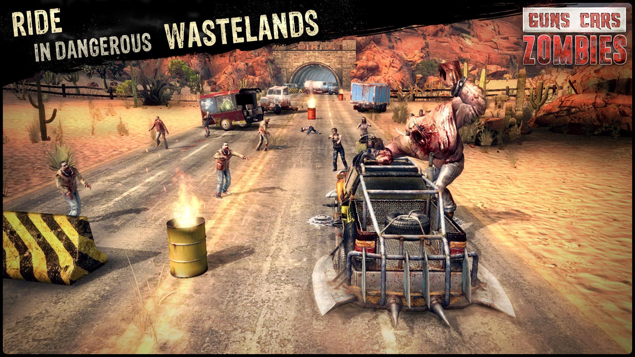 Guns, Cars and Zombies Game Screenshot