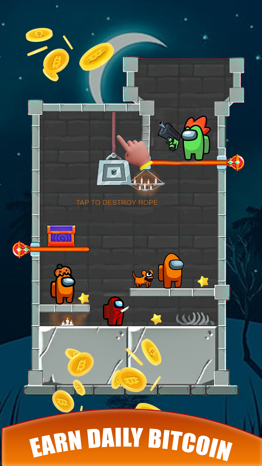 Imposter Hero Rescue Earn BTC Game Screenshot