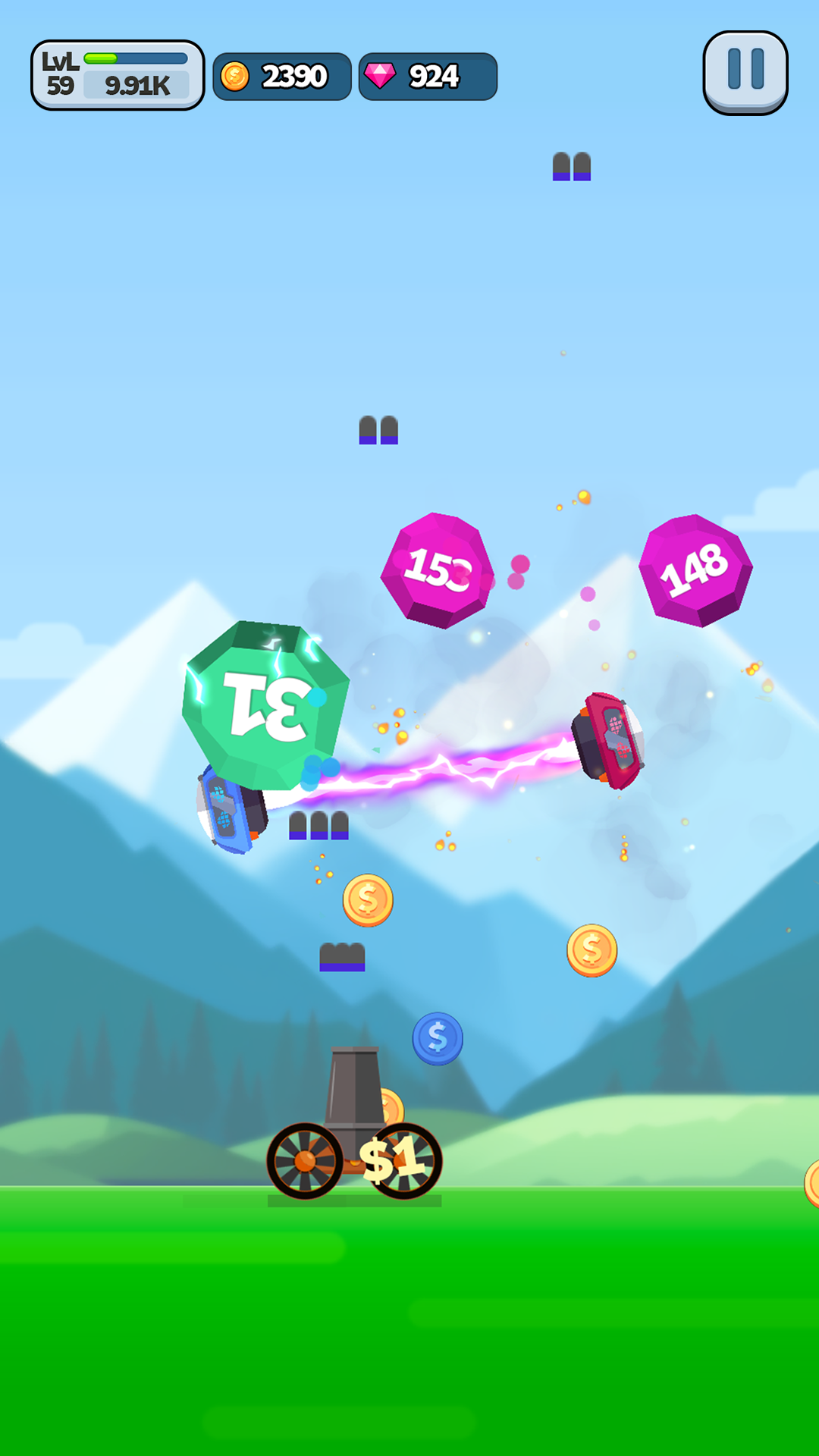 Ball Blast Cannon blitz mania Game Screenshot