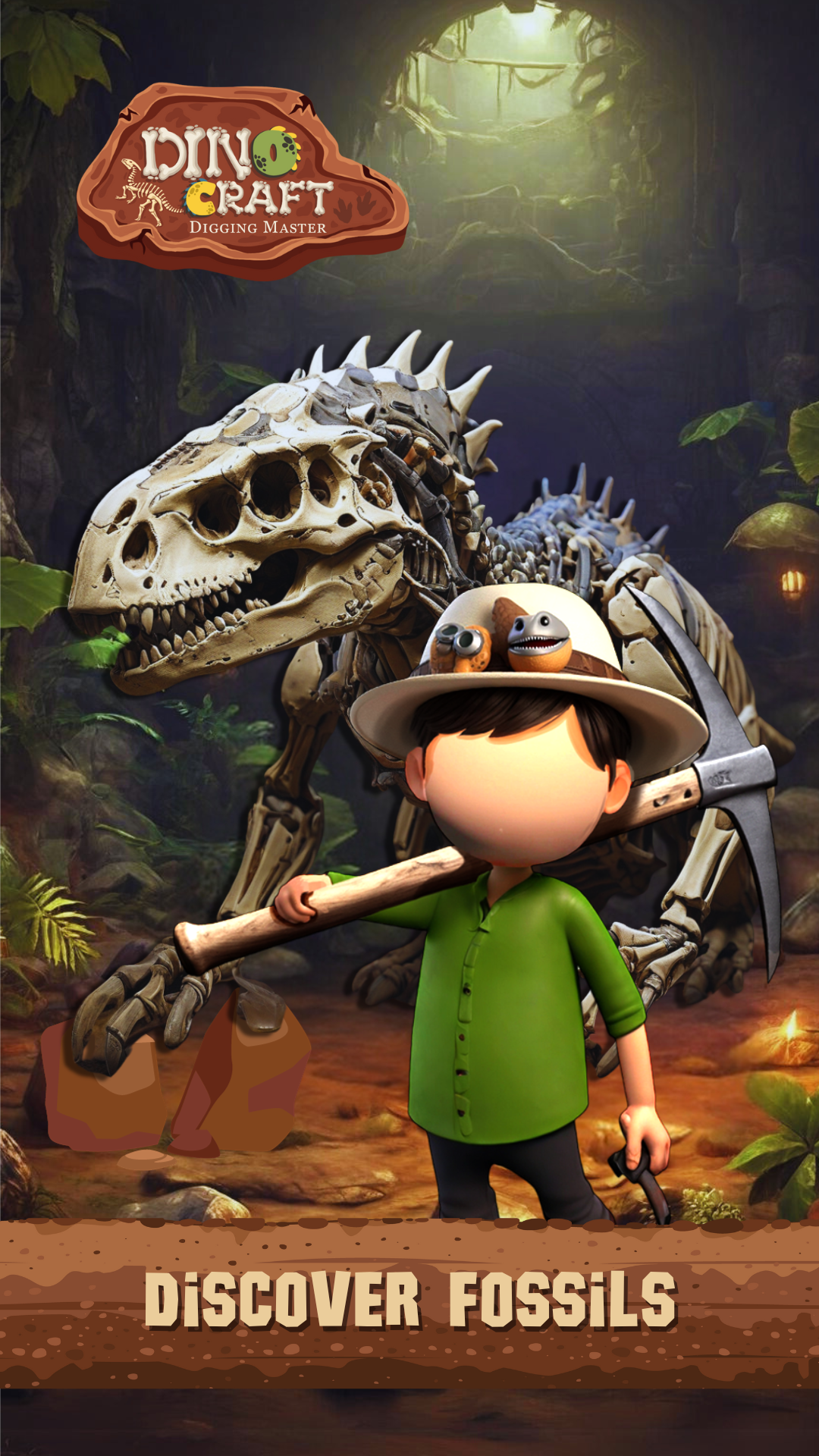 Captura de Tela do Jogo Dino Craft Games-Digging Games