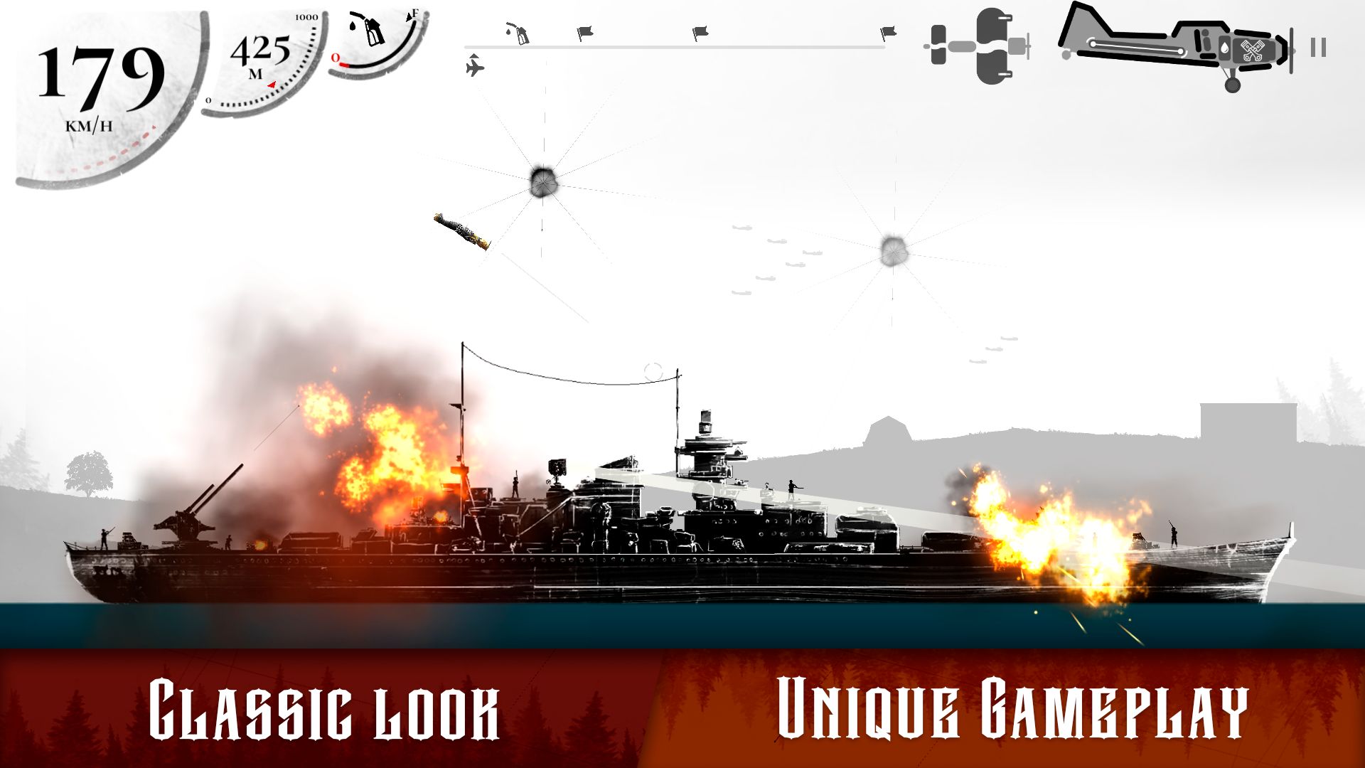 Screenshot of Warplane Inc. Dogfight War Arcade & Warplanes WW2