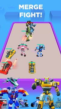 Merge Robot Master: Car Games Game Screenshot