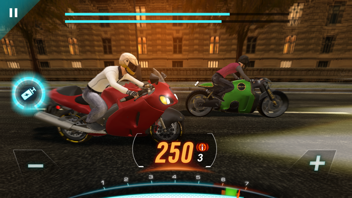 Screenshot 1 of รถมอเตอร์ไซด์: การจราจรและการแข่งขันลาก 