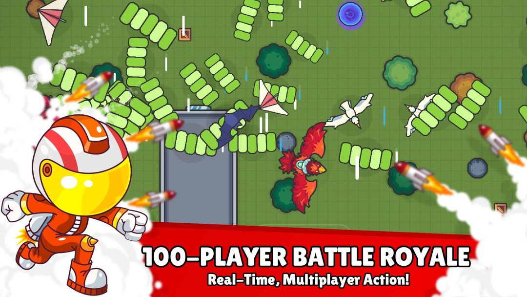 ZombsRoyale.io - 2D Battle Royale 게임 스크린 샷