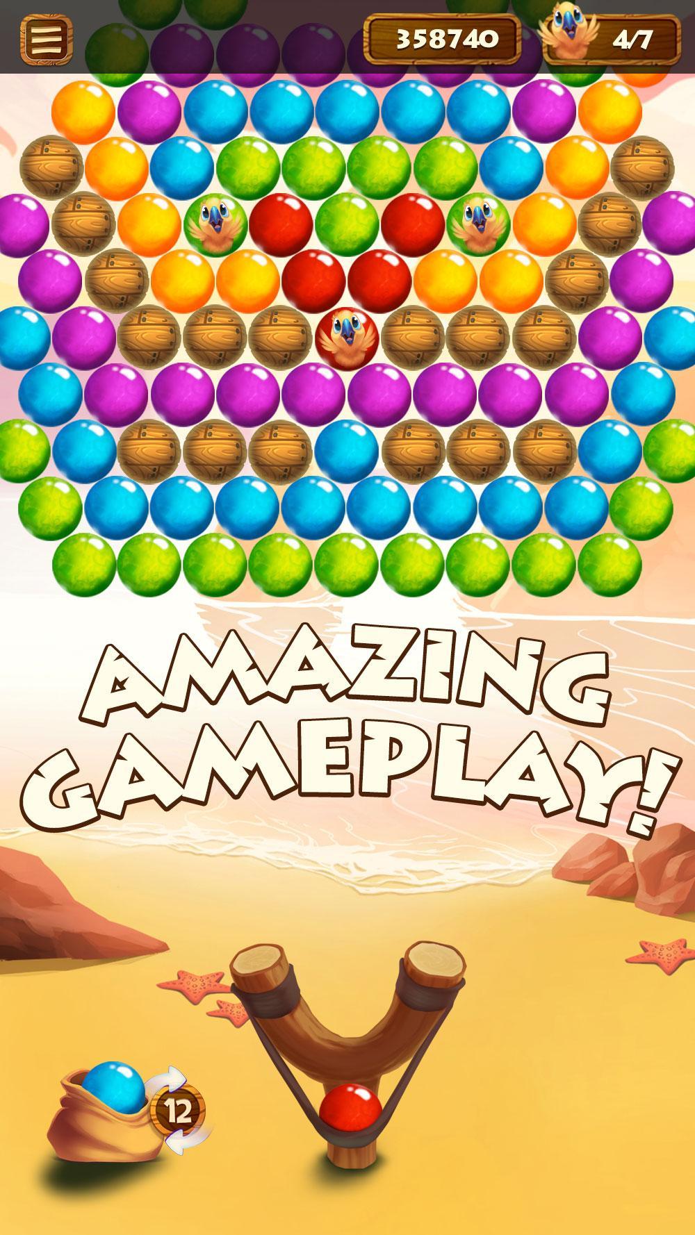 Bubble Shooter Paradise Rescue Game Screenshot