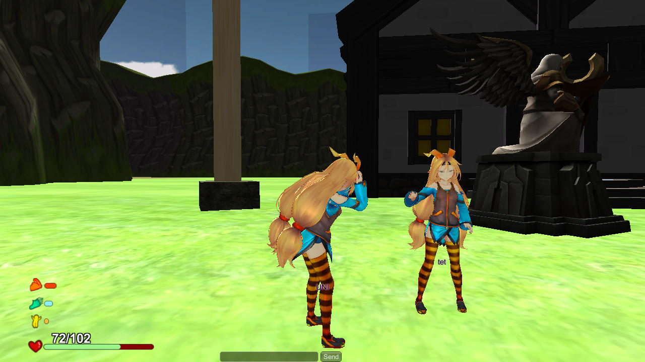 Screenshot of Attack of the Gigant Zombie vs Unity chan