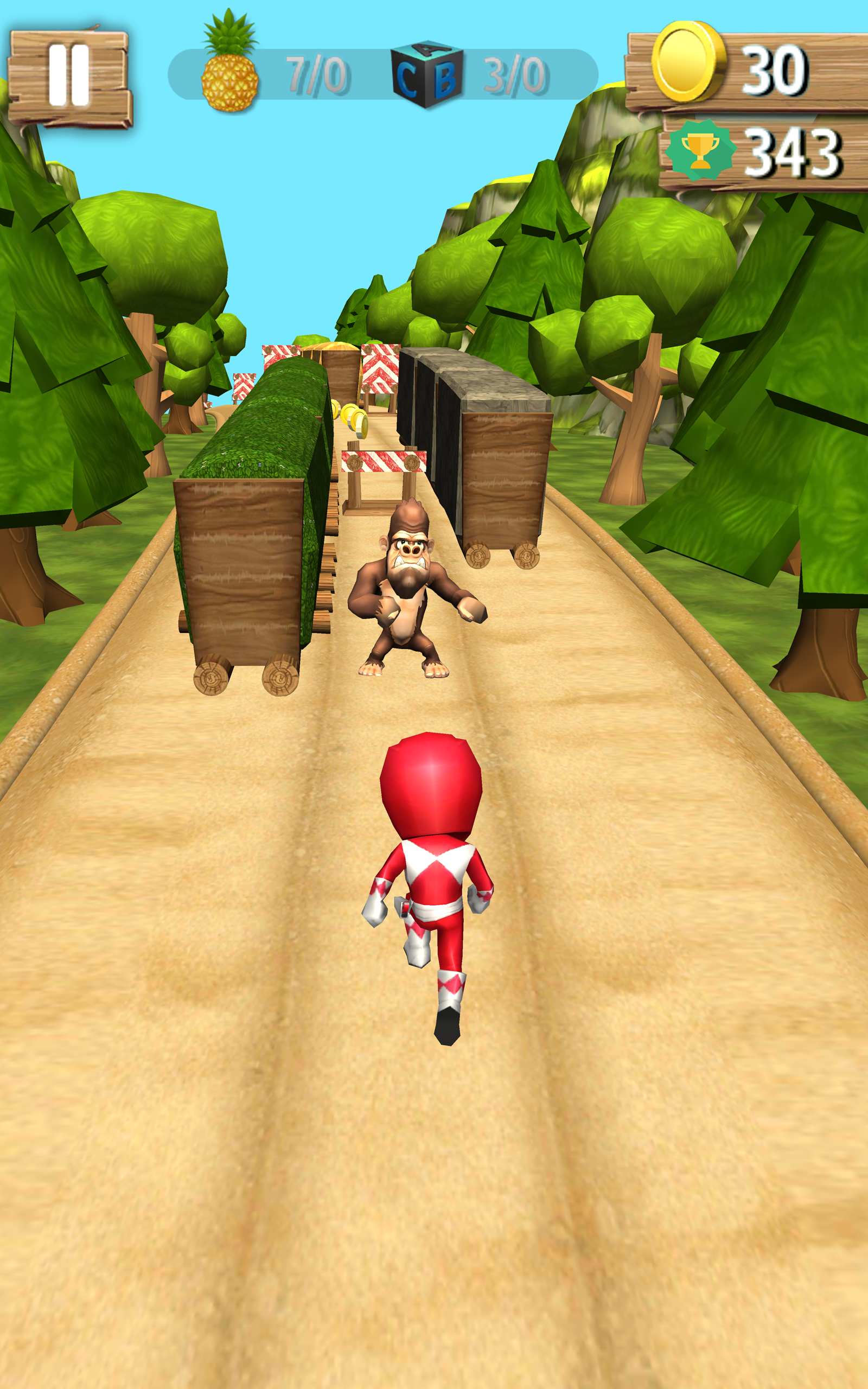 samurai heroes :  rangers run 게임 스크린샷