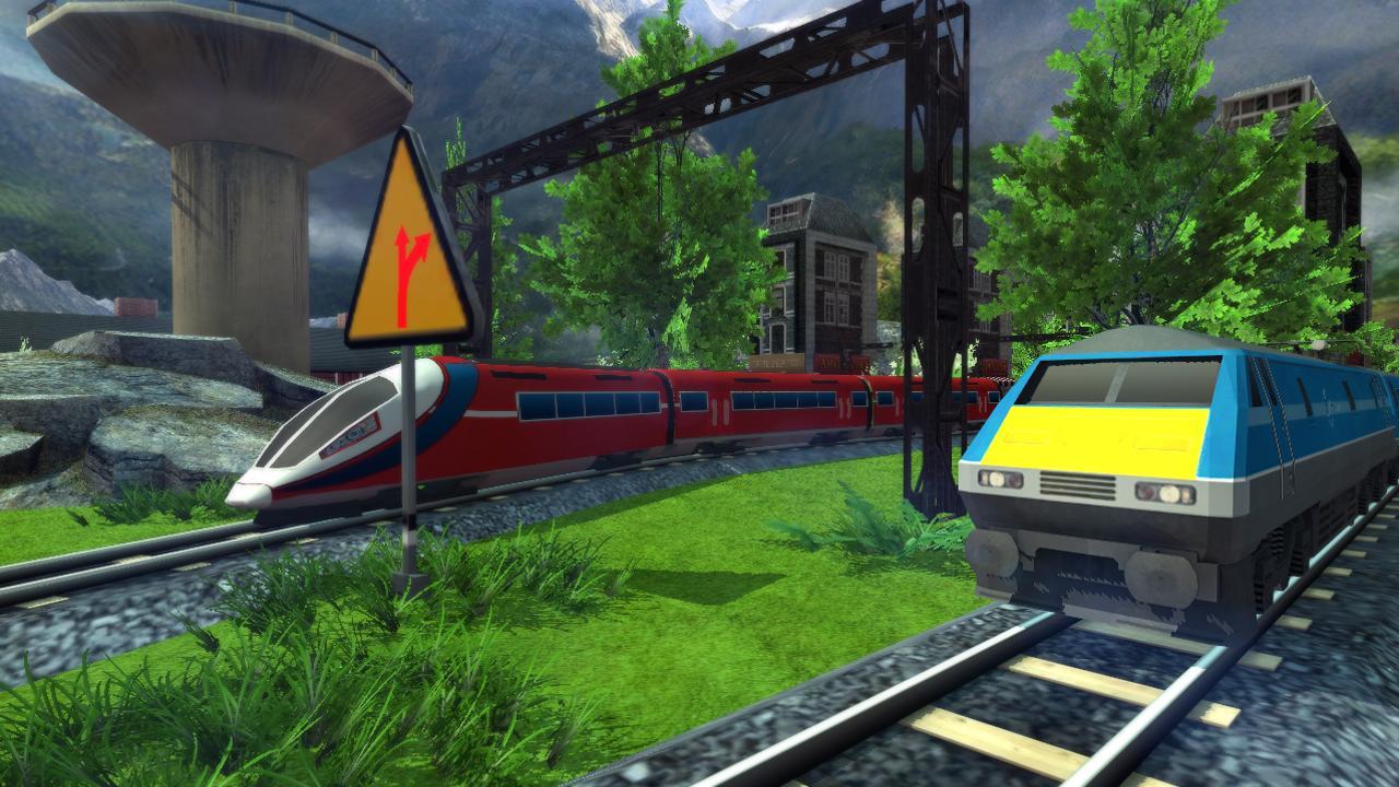 Euro Train Racing 3D Game Screenshot