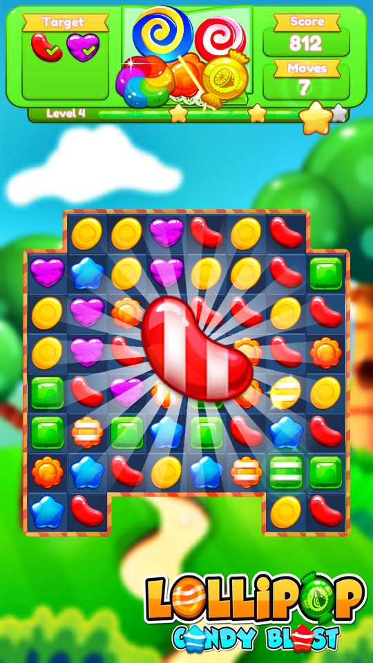 Lollipop Candy Blast ภาพหน้าจอเกม