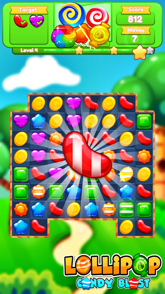 Lollipop Candy Blast Game Screenshot