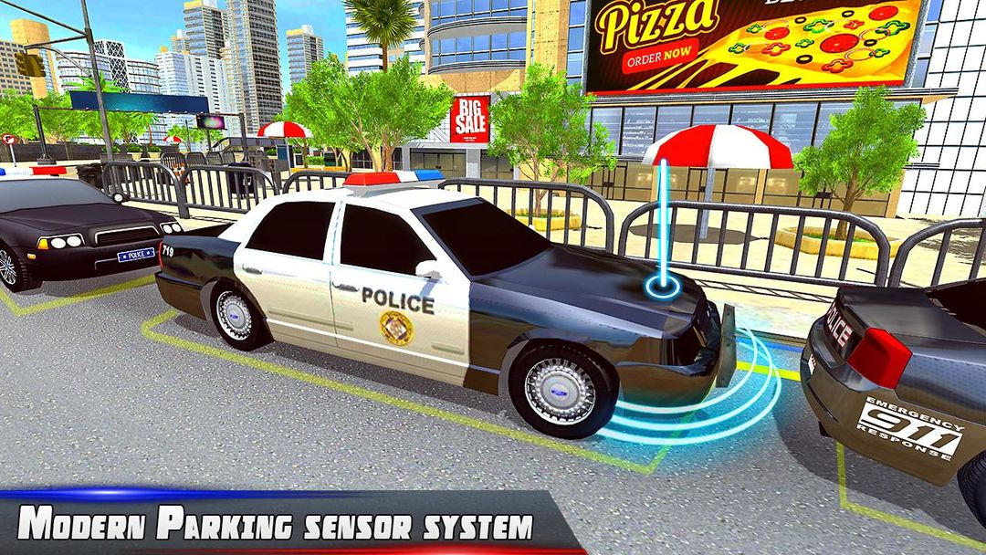 Screenshot of Police Car Park City Highway