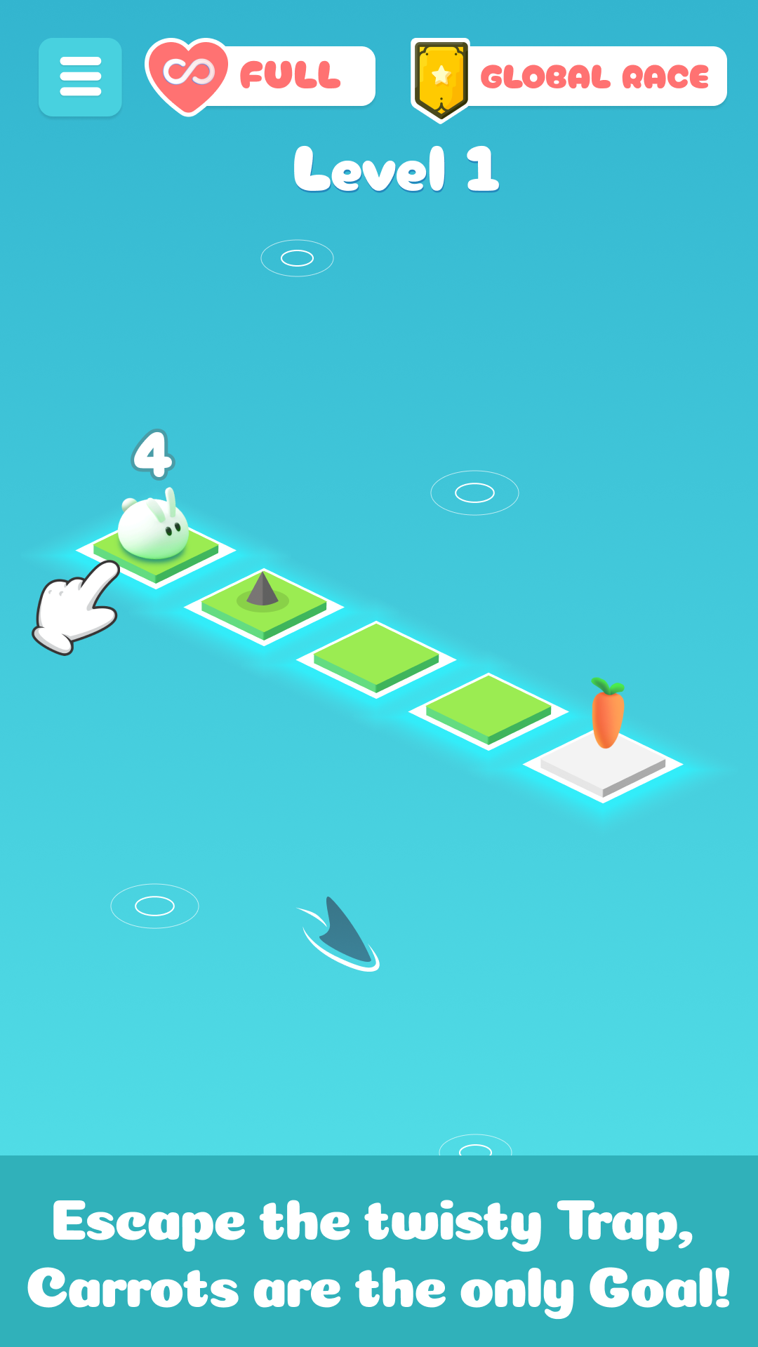 Push It Bunny Game Screenshot