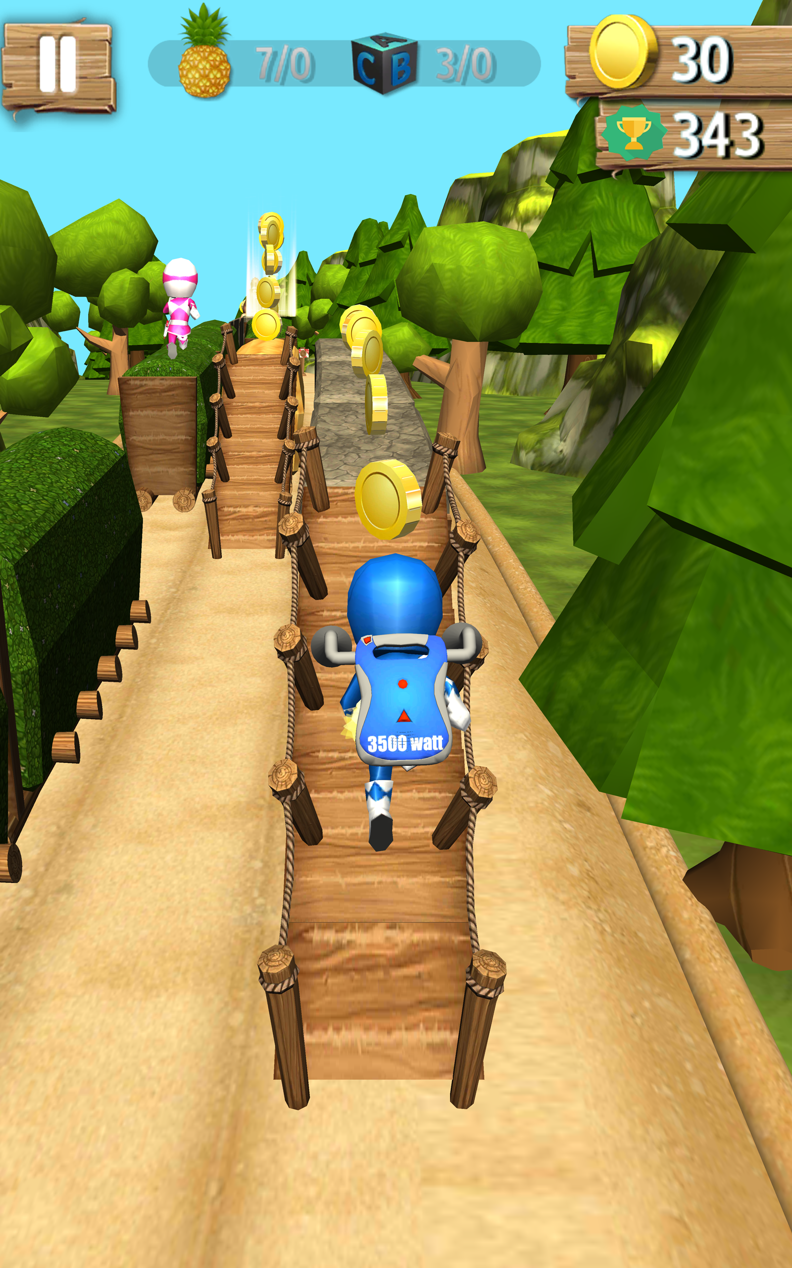 samurai heroes :  rangers run 게임 스크린샷