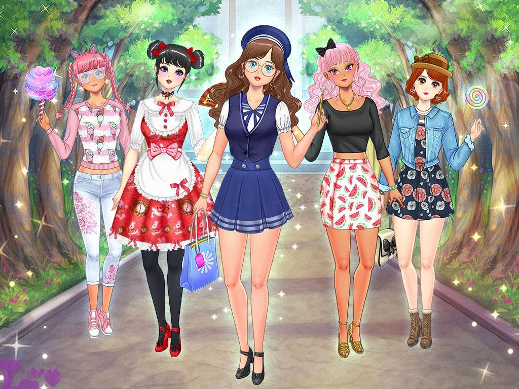 High School Anime Dress Up screenshot game