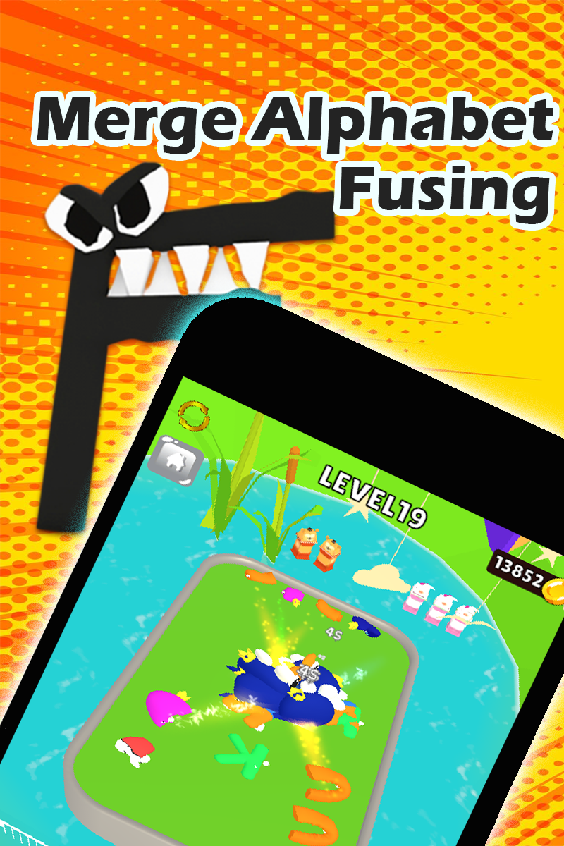 Screenshot of Merge Alphabet: Fusing Monster