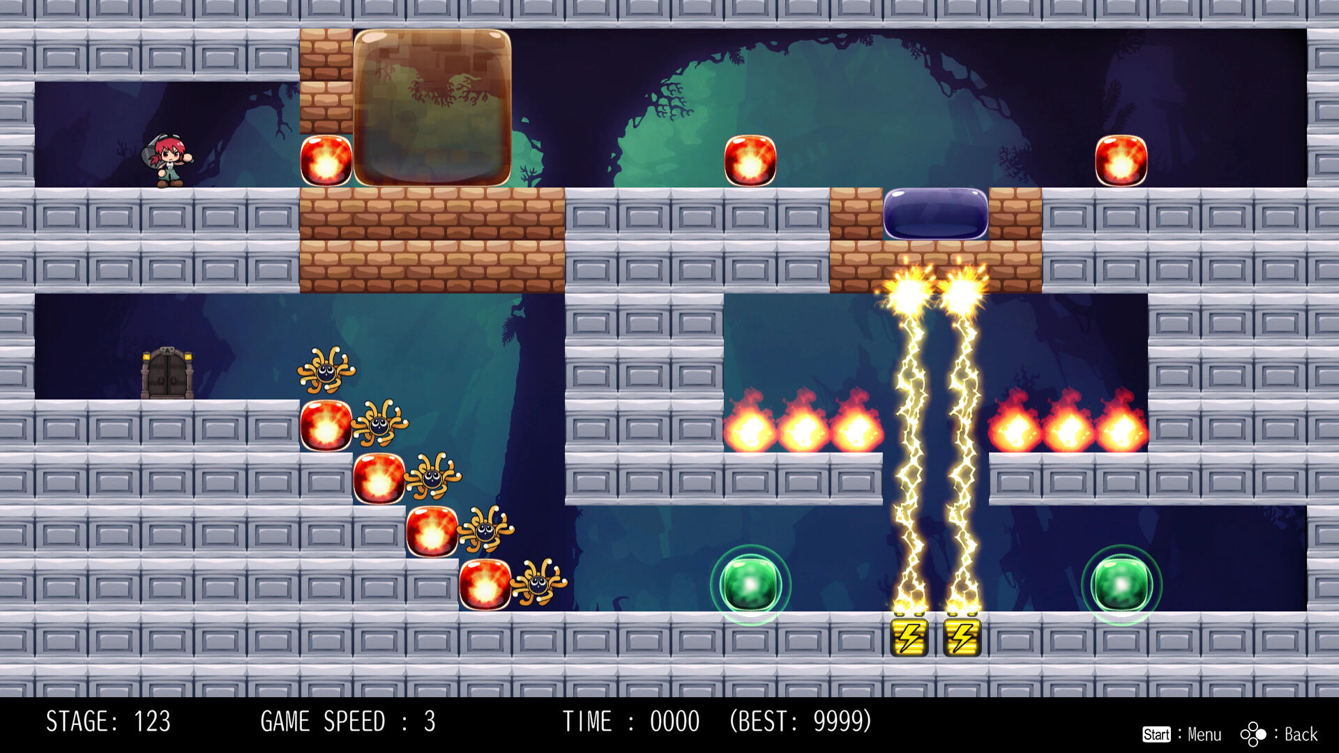 Crash Puzzle Hammer-San Game Screenshot