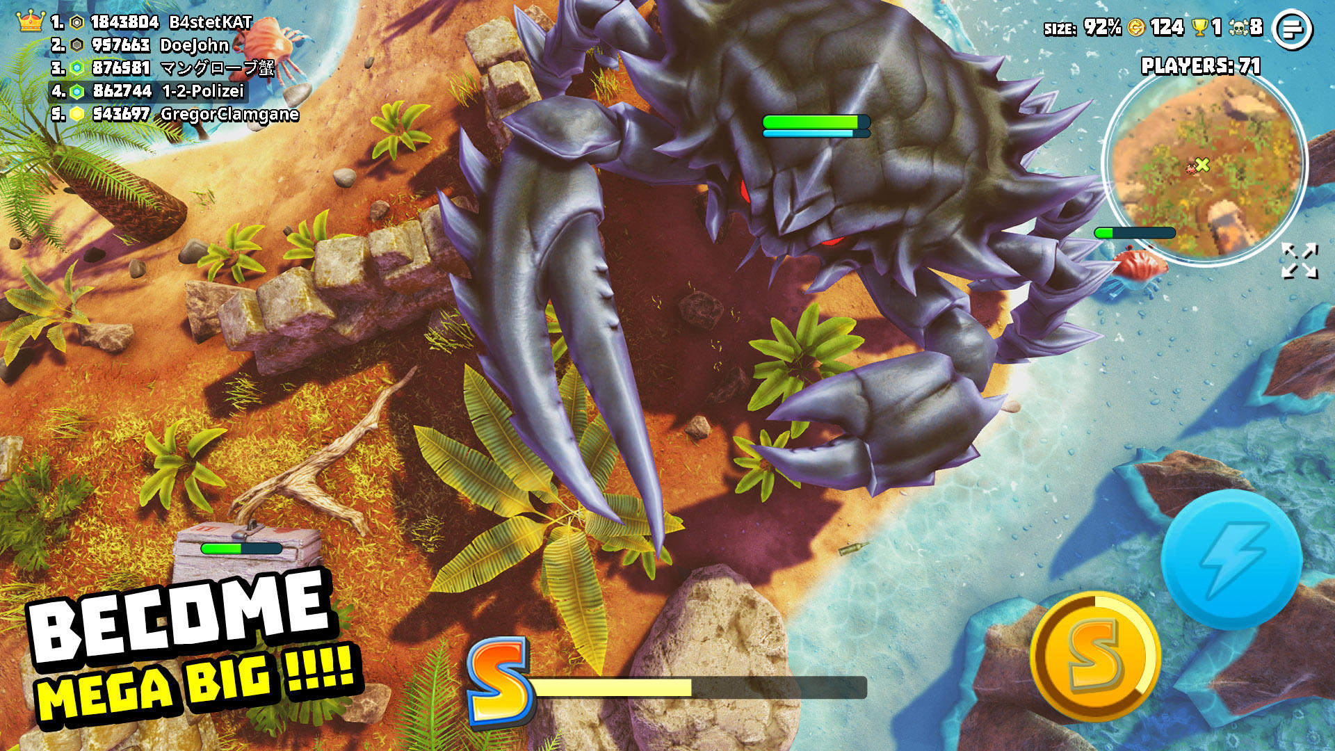 King of Crabs Game Screenshot