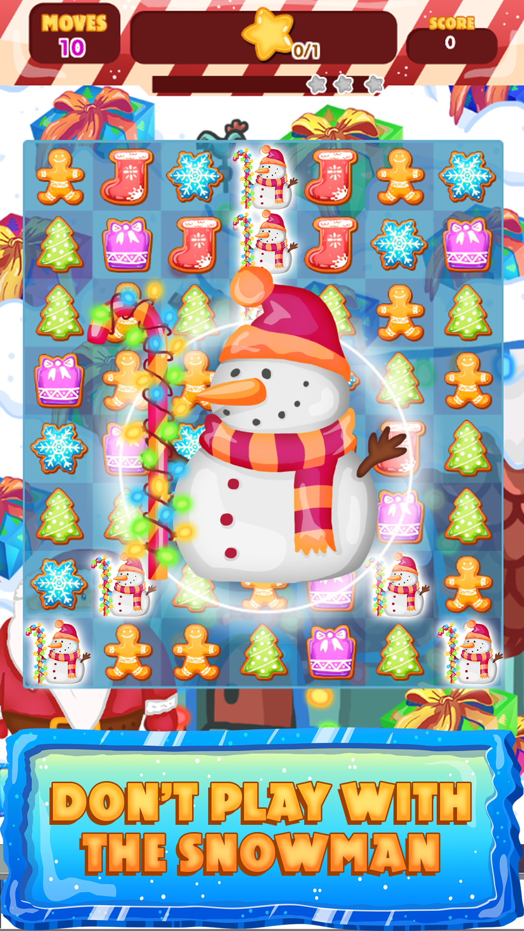 Match 3 - Santa's Helpers: Connect Cookies Game Screenshot