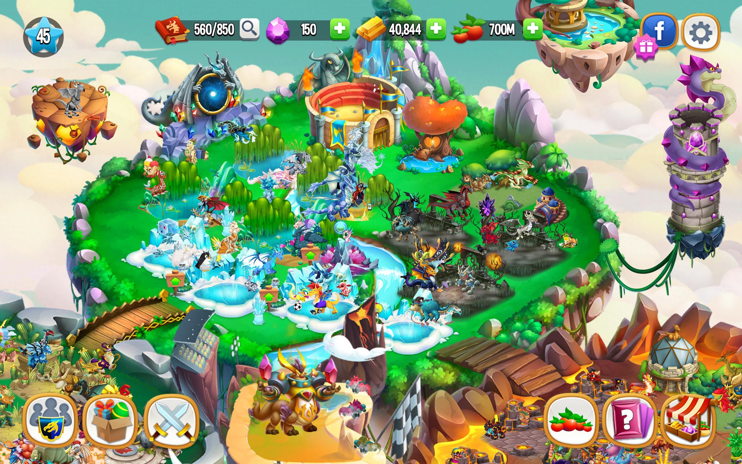 Скриншот игры Dragon City: Mobile Adventure