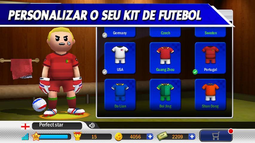 Captura de Tela do Jogo Perfect Kick - futebol