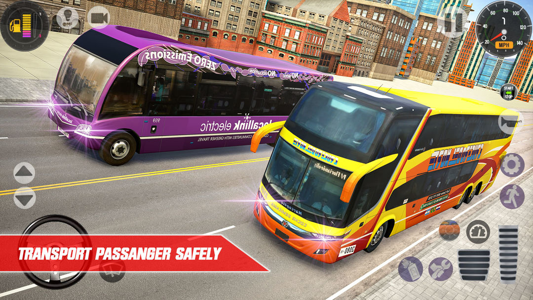 New City Coach Bus Simulator Game - Bus Games 2021 ภาพหน้าจอเกม