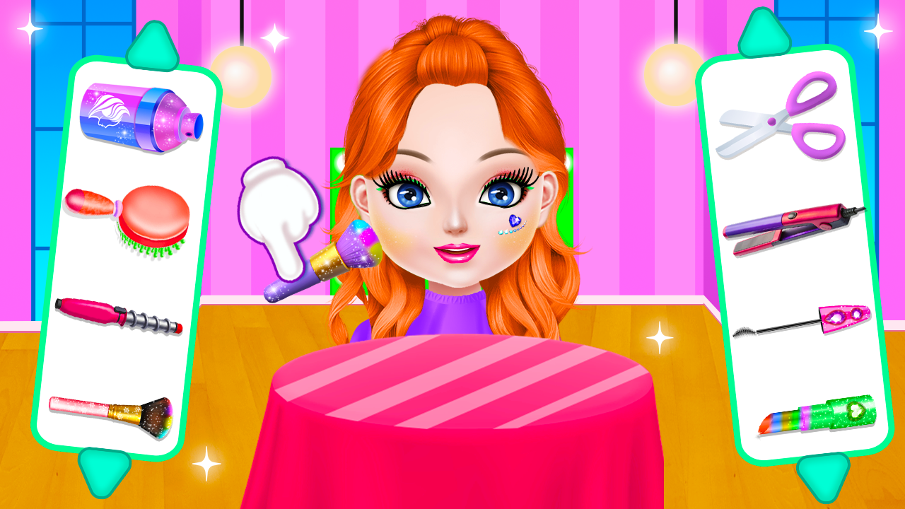 School kids Hair styles Makeup Game Screenshot