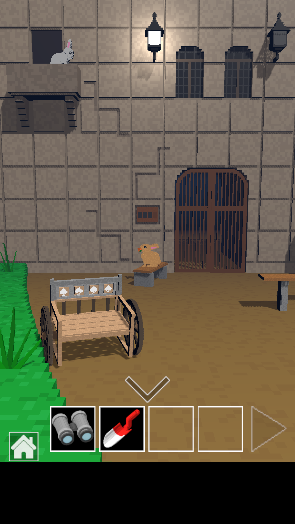 脱出ゲーム　道とベンチ Game Screenshot