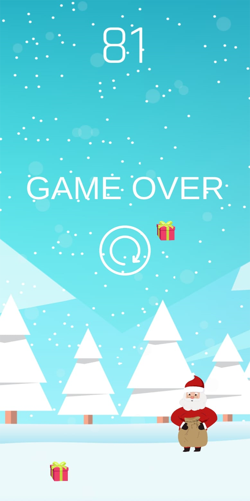Santa Catch Game Screenshot