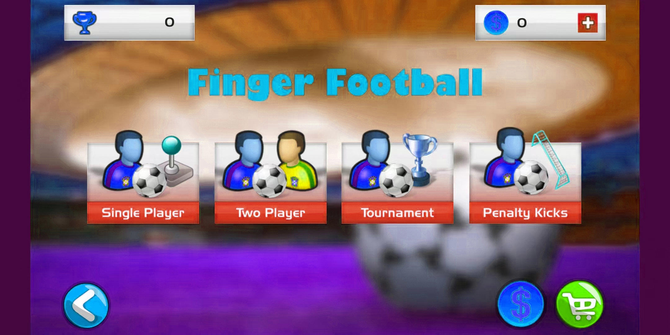 Cuplikan Layar Game Fingertip Soccer