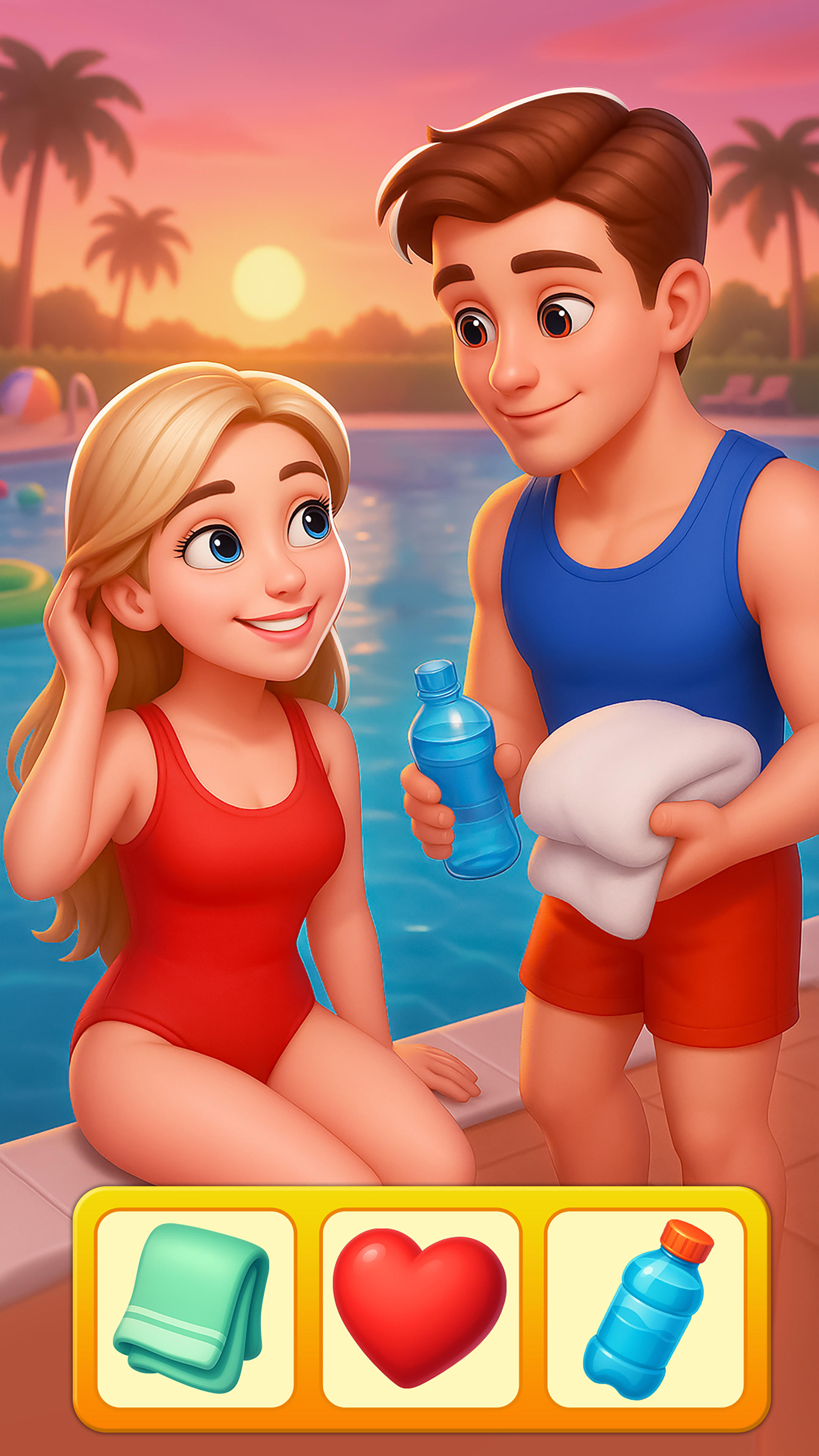 Swimming Pool Love Affair Game Game Screenshot