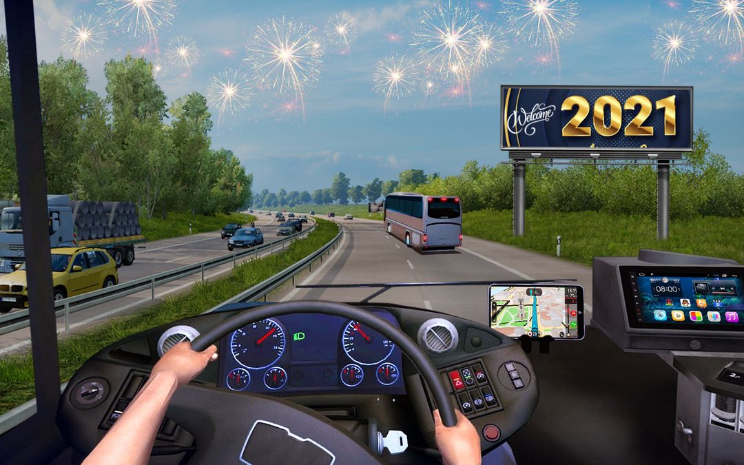 City Coach Bus Simulator: Bus Games 2021 ภาพหน้าจอเกม