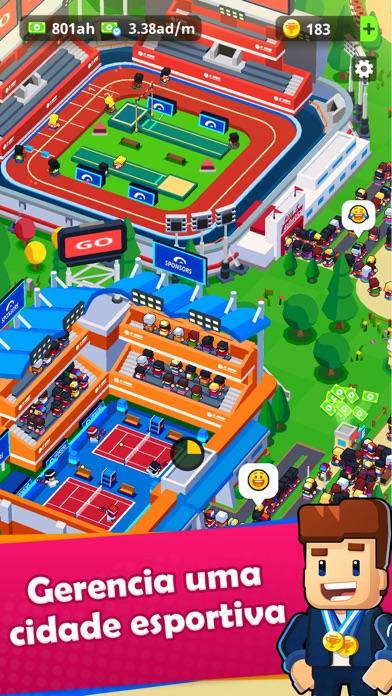 Captura de Tela do Jogo Sports City Tycoon: Idle Game