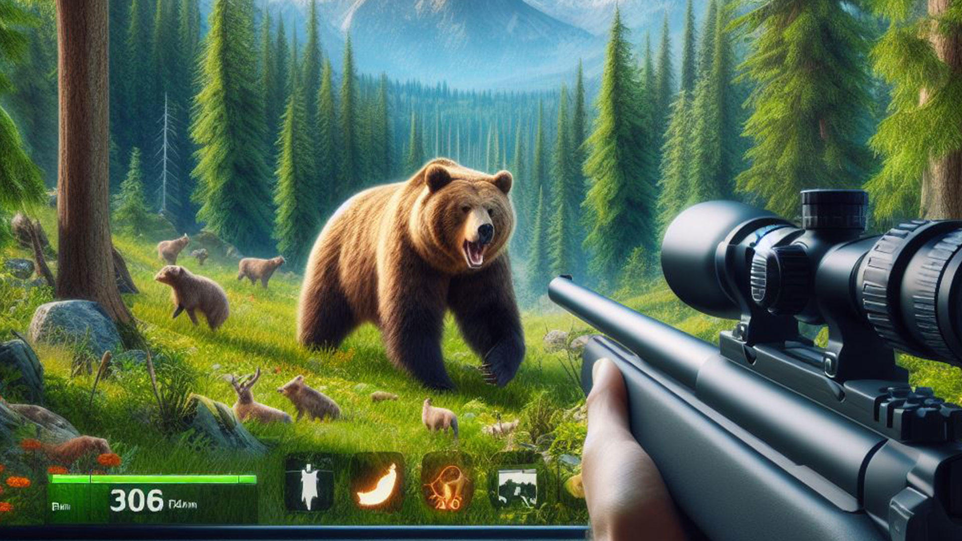 Sniper Animal Hunting Games 3D ภาพหน้าจอเกม