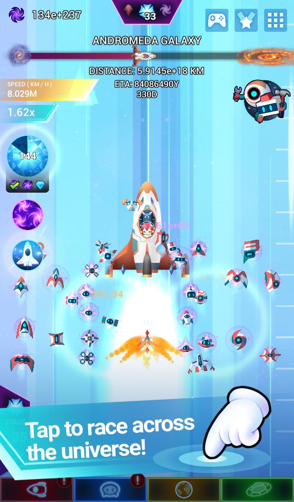 Screenshot of Star Tap - Idle Space Clicker