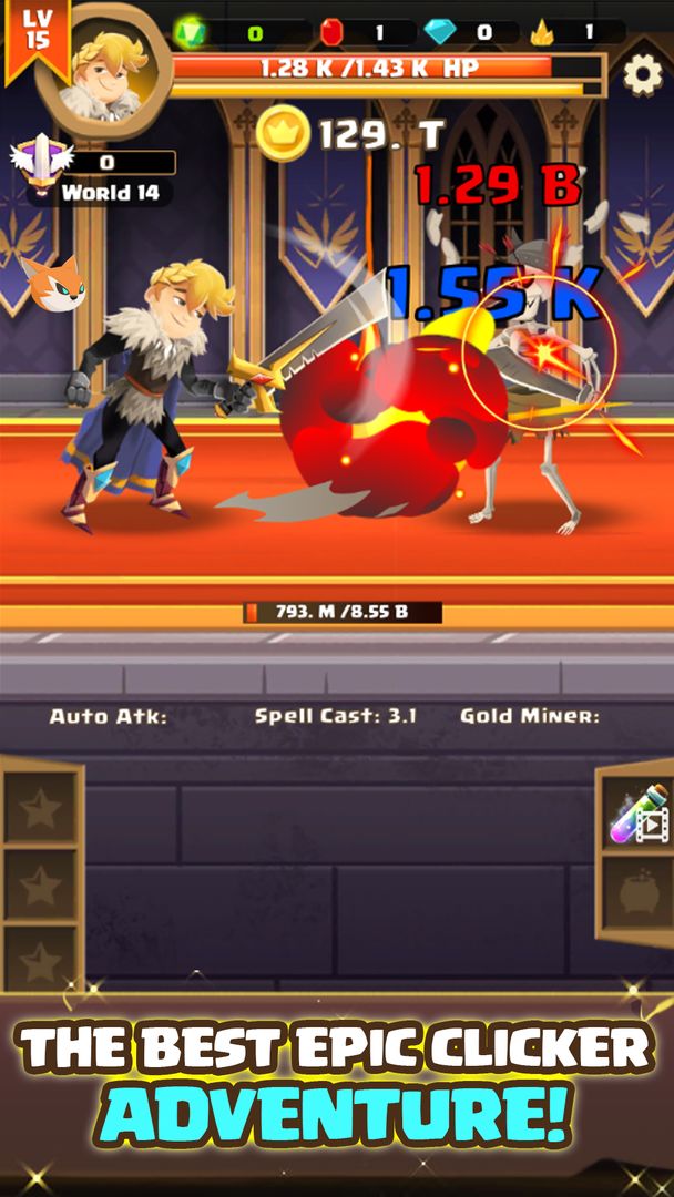 Clicker Knight: Incremental Id screenshot game