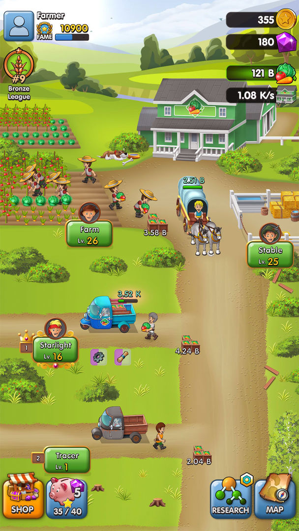 Idle Pocket Farming Tycoon遊戲截圖