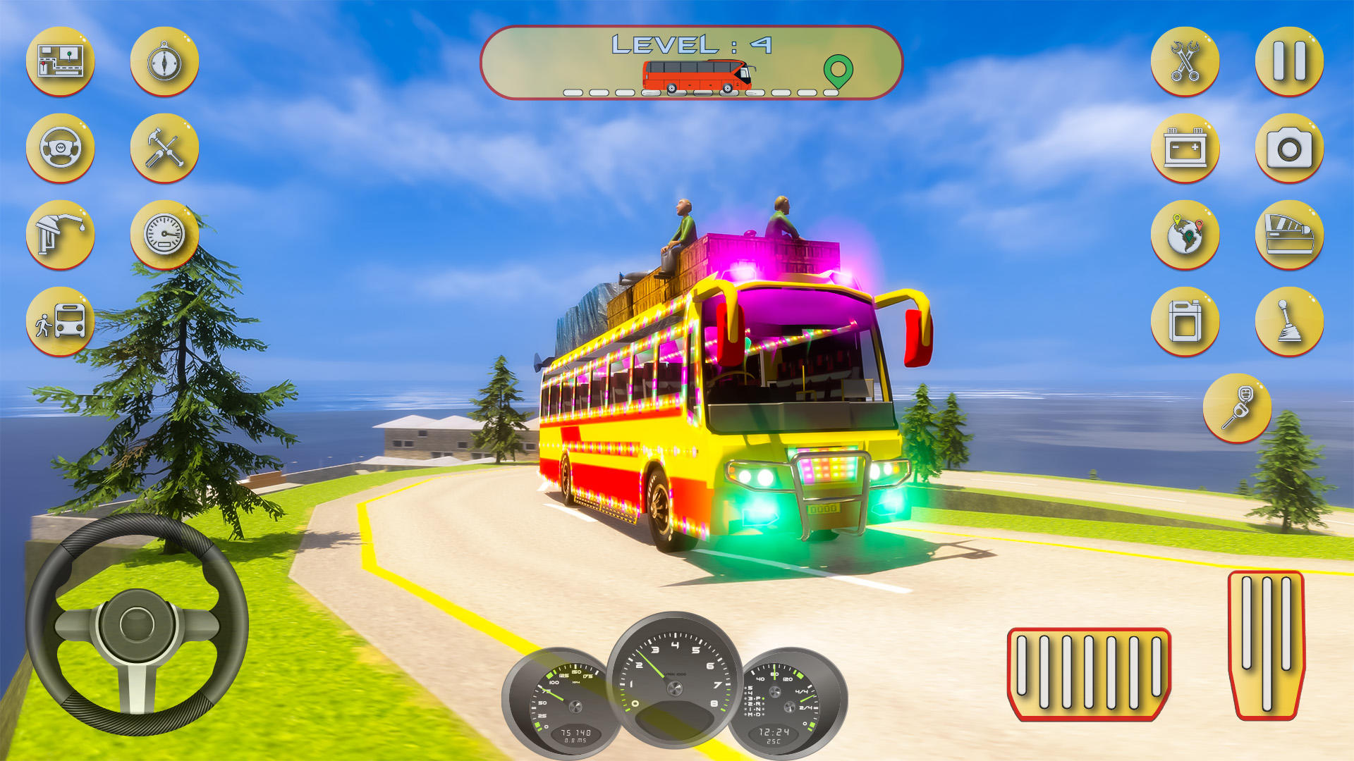 Screenshot 4 of Indian Bus Uphill Bus Games 3D 