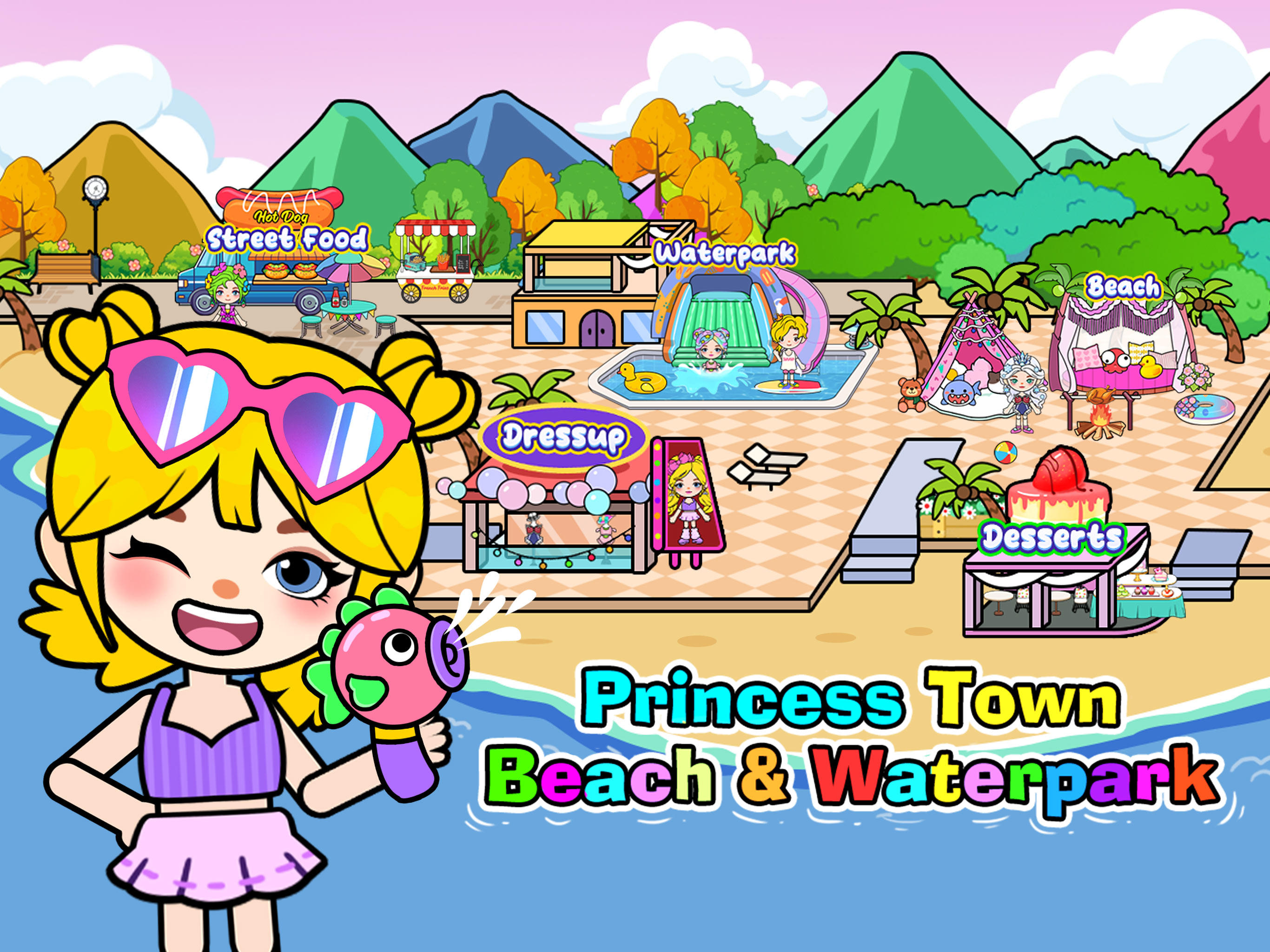 Скриншот игры Princess Beach Summer World