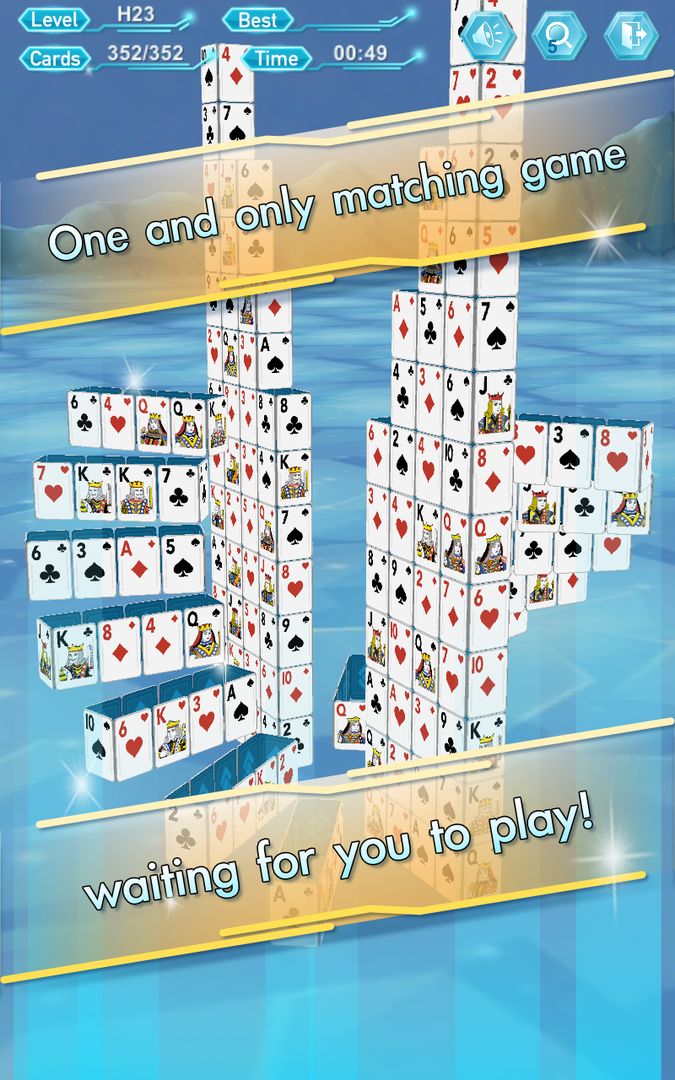 Screenshot of Card Stacking 3D