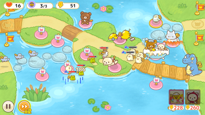 Korilakkuma Tower Defense Game Screenshot