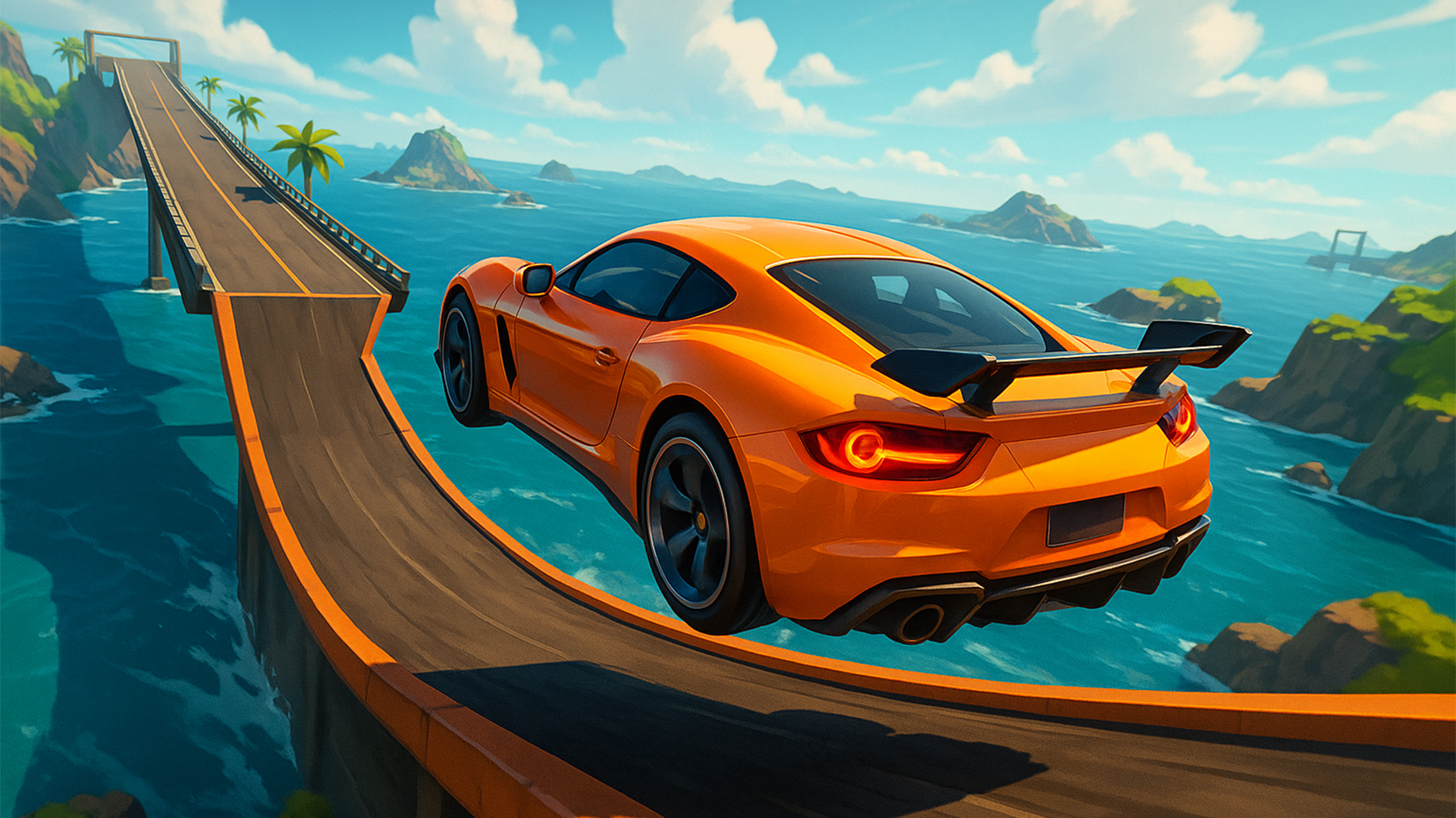 Mega Ramp Car Stunts Game Race Game Screenshot