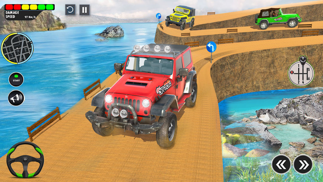 Offroad Jeep Driving Car Games ภาพหน้าจอเกม