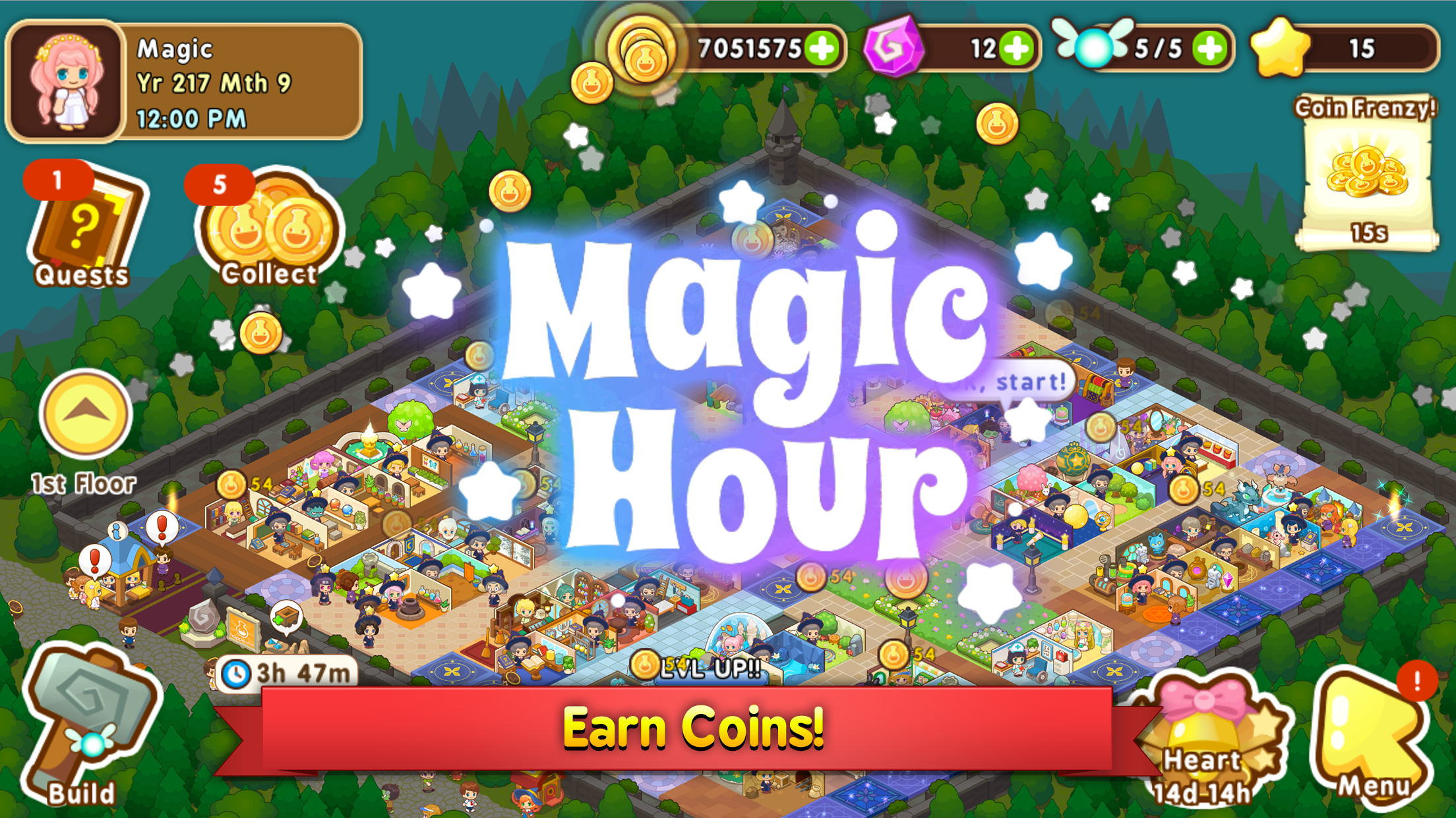 Magic School Story ภาพหน้าจอเกม