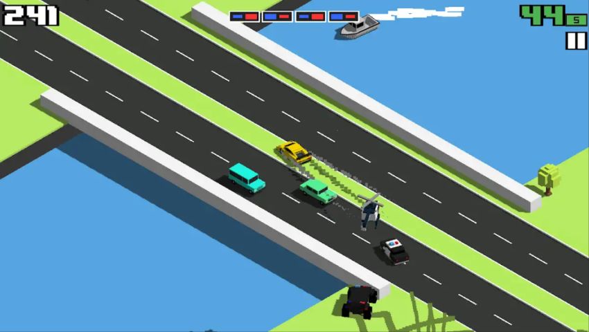 Road of Crossy - Car Chase 게임 스크린 샷