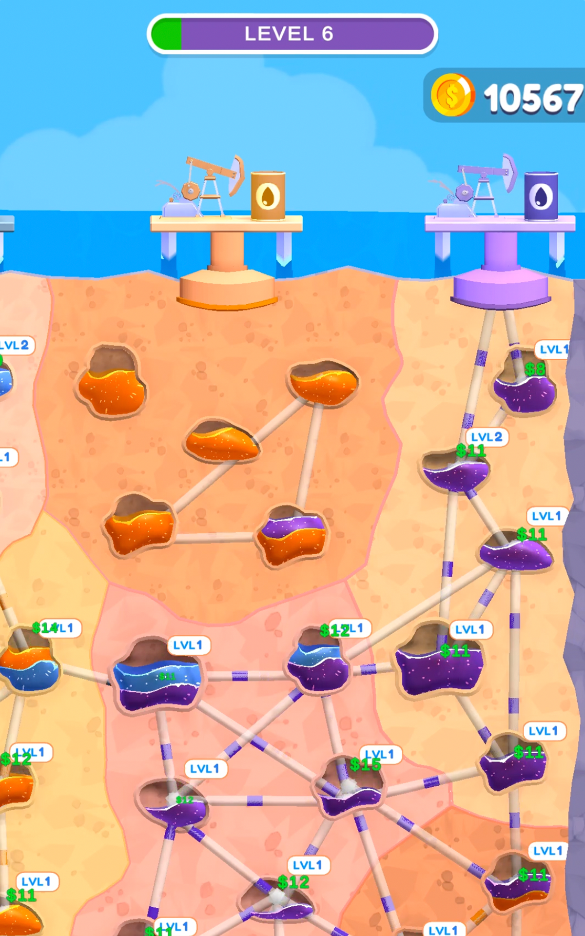 Скриншот игры Oil Wells