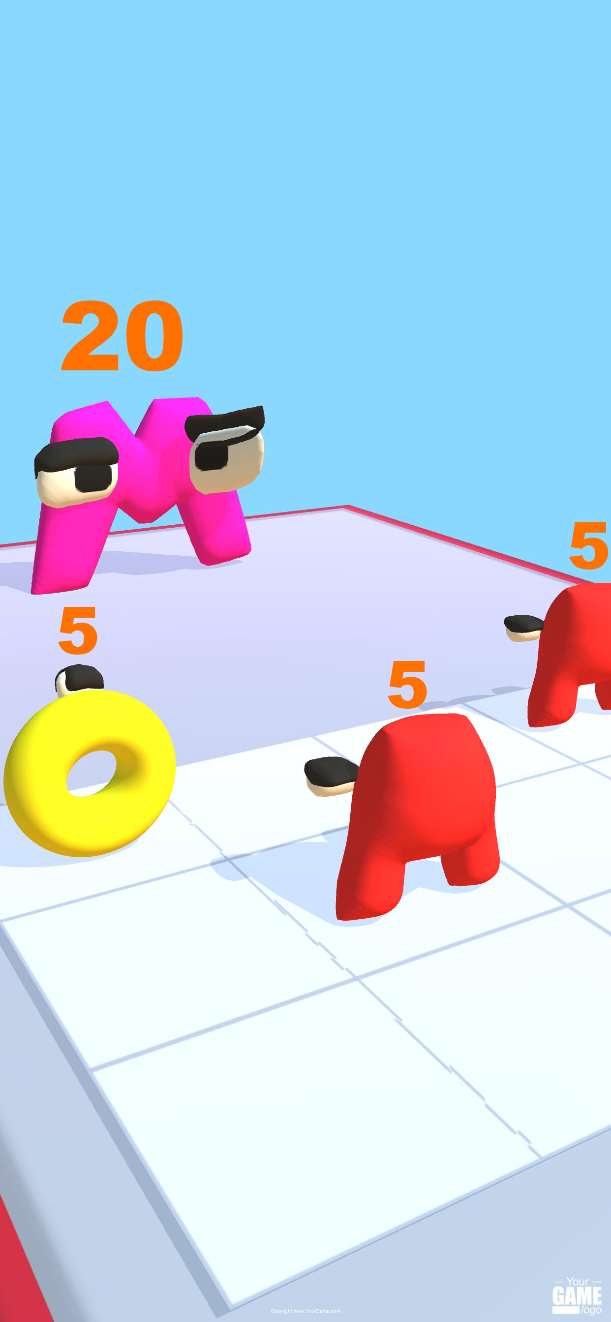 Screenshot of Merge Alphabet War : Lore Run