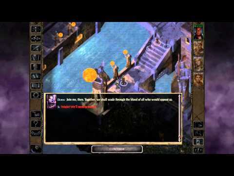 Screenshot of the video of Baldur's Gate II: Enhanced Ed.
